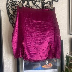 Elegant Fuchsia Skirt